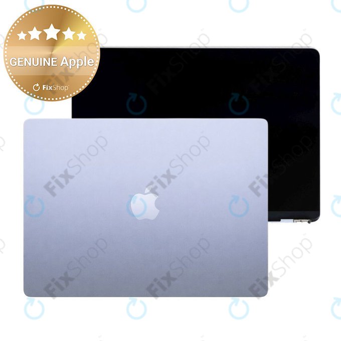 Display LCD pentru MacBook Air 15", A3241 (2025), cu sticlă frontală și capac, Sky Blue, 661-50132, Genuine Apple