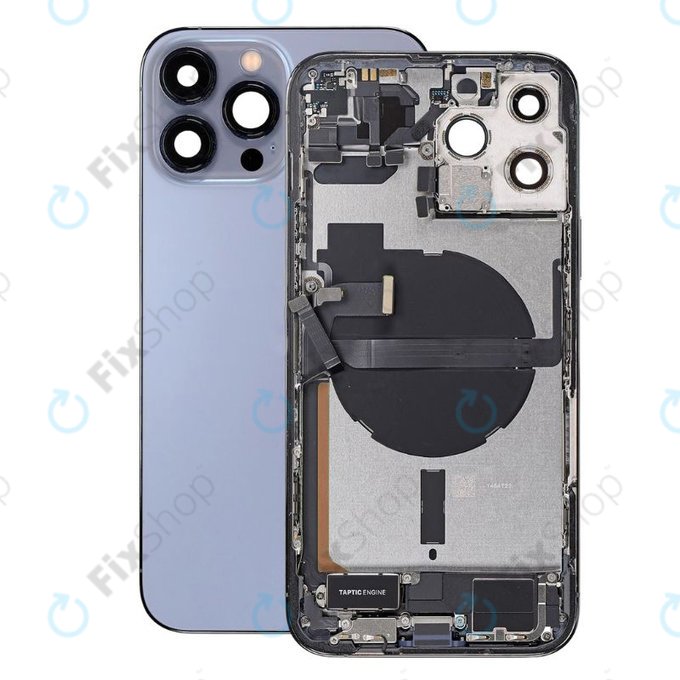 Apple iPhone 13 Pro Max - Carcasă Spate cu Piese Mici (Blue)