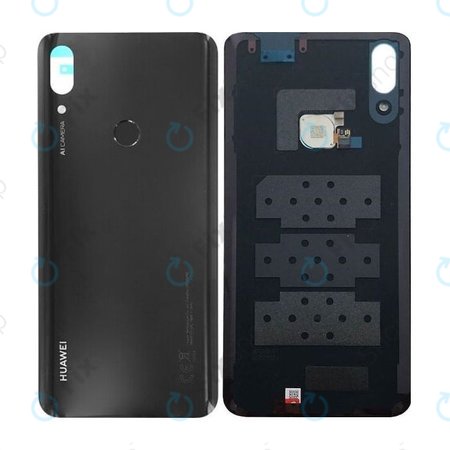 Huawei P Smart Z - Carcasă Baterie + Senzor de Amprentă (Midnight Black) - 02352RRK Genuine Service Pack