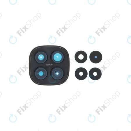 Sticlă cameră spate cu ramă pentru Xiaomi Redmi Note 15 Pro 5G, Black