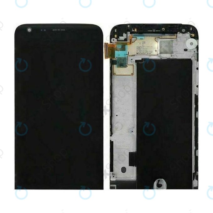 LG G5 H850 - Ecran LCD + Sticlă Tactilă + Ramă (Negru) - ACQ88809161-01