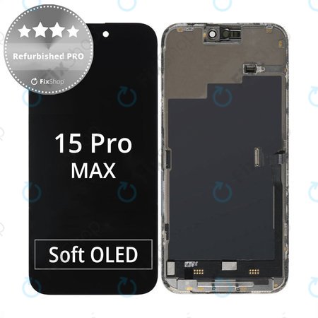 Apple iPhone 15 Pro Max - Ecran LCD + Sticlă Tactilă + Ramă Refurbished PRO