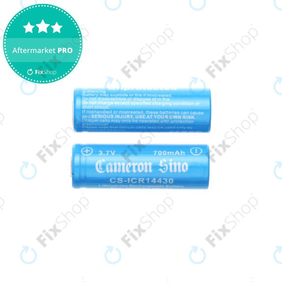 Baterie reîncărcabilă, 2 buc, 650mAh, Li-ion, 3.7V, 14430, HQ