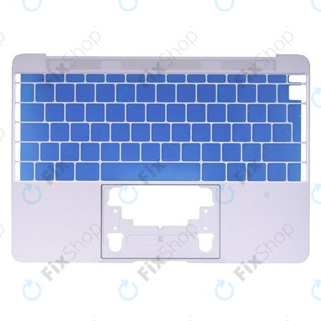 Apple MacBook 12" A1534 (Early 2015) - Superior Ramă Tastatură UK (Silver)