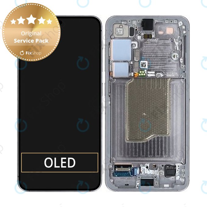 Samsung Galaxy S25 - Ecran LCD + Sticlă Tactilă + Ramă (Silver Shadow) - GH82-36329A Genuine Service Pack