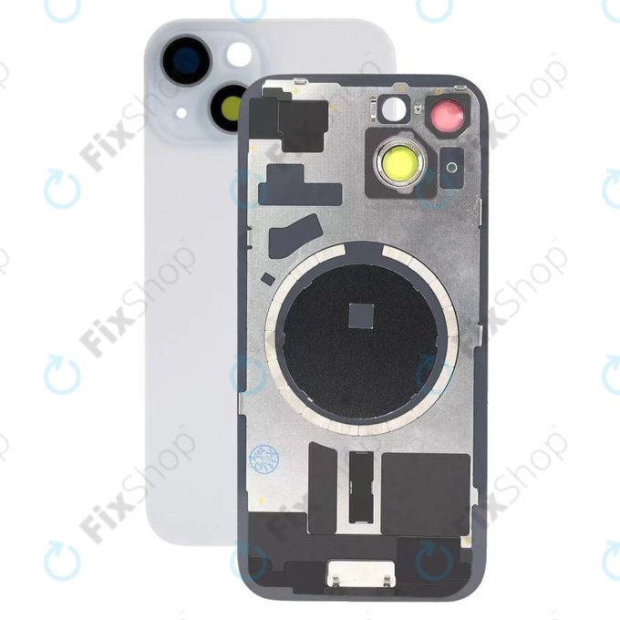 Apple iPhone 15 - Sticlă pentru carcasa din spate cu piese mici (Blue)