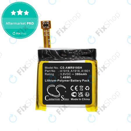Baterie pentru Amazfit T-Rex, 390mAh, Li-Pol, 3.8V, A1919, HQ