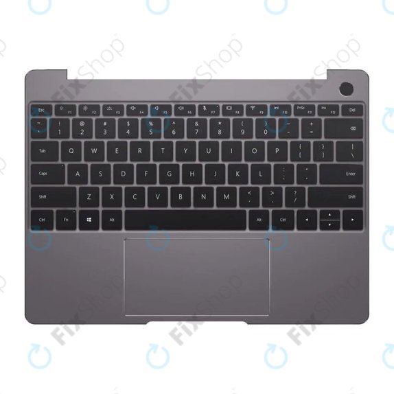 Huawei MateBook 13 2020 - Carcasă C (Armrest) + Tastatură + Touchpad (Space Gray)  - 02353MAW