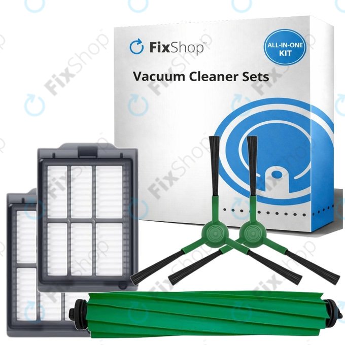 Set de piese de schimb pentru iRobot Roomba Plus 405 Combo, 505 Combo (1x Perie principală, 2x Filter, 2x Perie laterală)