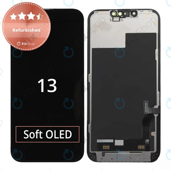 Ecran pentru iPhone 13, Sticlă tactilă cu ramă, Refurbished