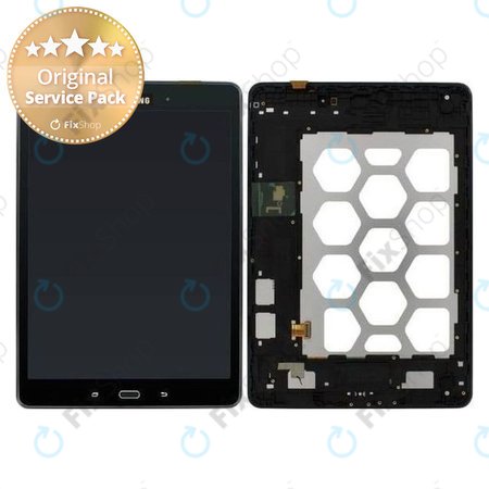 Samsung Galaxy Tab A 9.7 T550 - Ecran LCD + Sticlă Tactilă + Ramă (Black) - GH97-17400D Genuine Service Pack