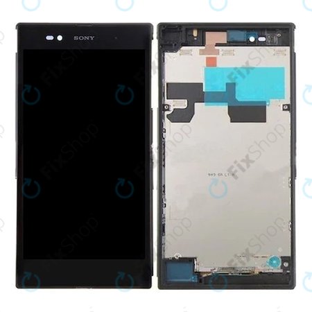 Sony Xperia Z Ultra XL39H - Ecran LCD + Sticlă Tactilă + Ramă (Negru) - 1275-5108