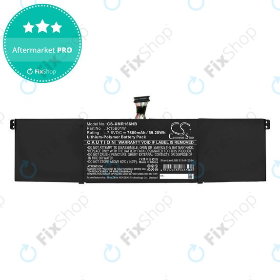 Baterie pentru Xiaomi Mi Pro 15.6 i3, i5, i6, 7800mAh, Li-Pol, 7.6V, R15B01W, HQ
