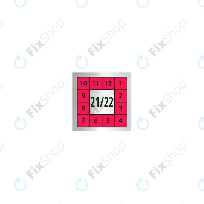 Adezivi holografici ro?ii de securitate după repararea telefoanelor mobile, tabletelor ?i computerelor (5 x 5mm) - 100ks