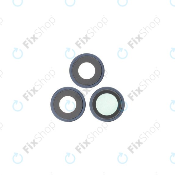 Apple iPhone 15 Pro Max - Sticlă Cameră Spate cu Ramă (Blue Titanium) - 3buc