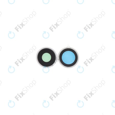 Apple iPhone 16, 16 Plus - Sticlă Cameră Spate cu Ramă (White) - 2buc