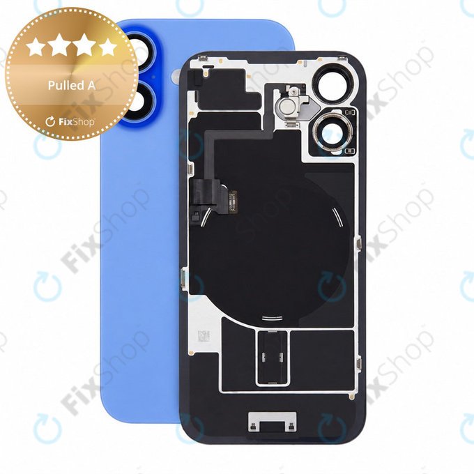 Sticlă carcasă spate pentru iPhone 16, Ultramarine, Pulled A