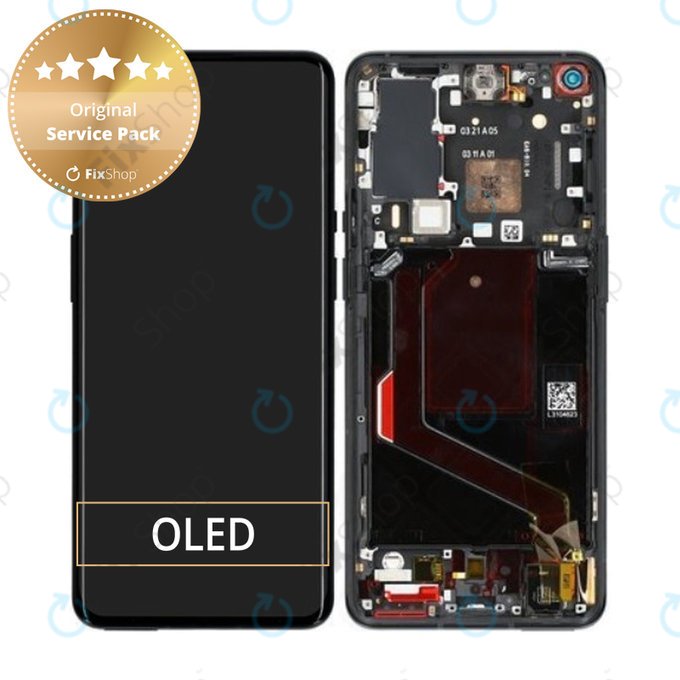 OnePlus 9 Pro - Ecran LCD + Sticla Tactilă + Ramă (Stellar Black) - 1001100044 Genuine Service Pack