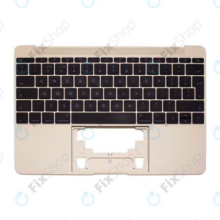 Apple MacBook 12" A1534 (Early 2015 - Mid 2017) - Superior Ramă Tastatură + Tastatură UK (Gold)