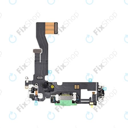 Apple iPhone 12, 12 Pro - Conector de Încărcare + Cablu Flex (Green)