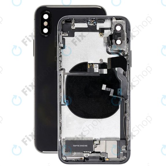 Apple iPhone X - Carcasă Spate cu Piese Mici (Space Gray)