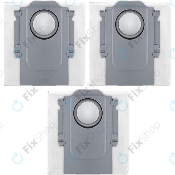 Sac de praf, 3 buc. pentru Xiaomi Roborock Qrevo Curv, Qrevo Edge, S8 MaxV Ultra, S8 Max Ultra, Saros 10, Saros 10R, QV-series