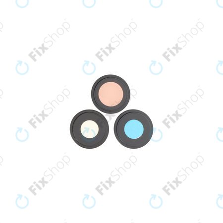 Apple iPhone 16 Pro, 16 Pro Max - Sticlă Cameră Spate cu Ramă (Black Titanium) - 3buc