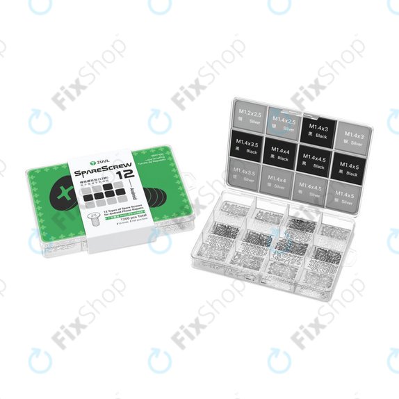 Set șuruburi Phillips pentru reparații Android, 2UUL SC12, 1200 buc/pachet