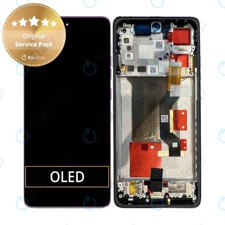 Motorola Edge 60 Pro - Ecran LCD + Sticlă Tactilă + Ramă (Sparkling Grape) - 5D68C30047 Genuine Service Pack
