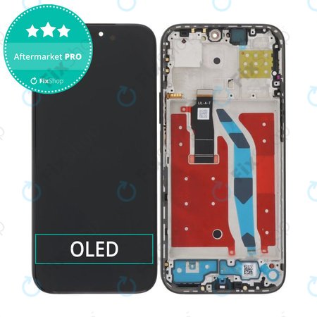 Honor 200 Lite - Ecran LCD + Sticlă Tactilă + Ramă (Midnight Black) OLED