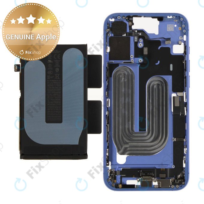 Ramă Mijlocie cu Baterie iPhone 16 Plus | Blue | ZD076-00687 | Genuine Apple