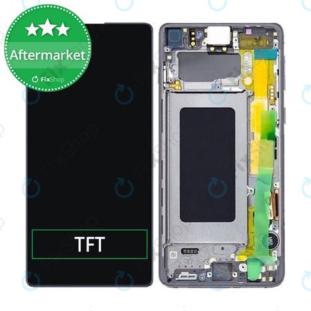 Samsung Galaxy S10 Lite G770F - Ecran LCD + Sticlă Tactilă + Ramă (Prism Black) TFT