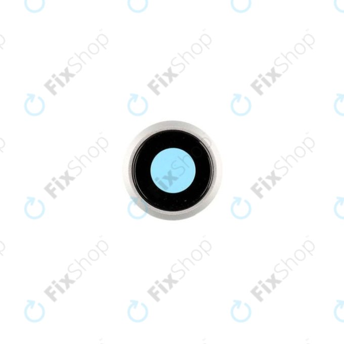 Apple iPhone 8, SE (2020), SE (2022) - Ramă + Sticlă Cameră Spate (Silver, White)