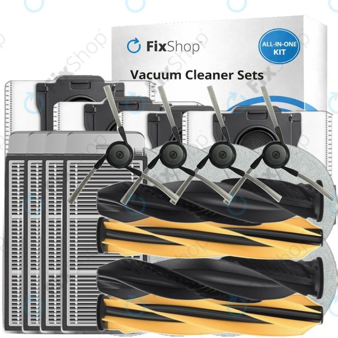 Set de piese de schimb pentru Dreame X50 Ultra, L50 Ultra, L40s Ultra, L40s Pro Ultra, X50 Master, Mova V50 (2 perechi de perii principale, 4x Filter, 4x Perie laterală, 8x Mop, 4x Sac de praf)