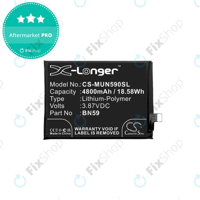 Xiaomi Redmi Note 10 M2101K7AI M2101K7AG, Note 10S M2101K7BG M2101K7BI - Baterie BN59 4800mAh HQ