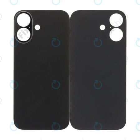 Apple iPhone 17 - Sticlă Carcasă Spate cu Orificiu Mărit pentru Cameră (Black)