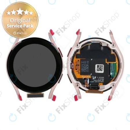 Samsung Galaxy Watch 5 40mm R900 - Ecran LCD + Sticlă tactilă + Ramă (Pink Gold) - GH82-30040D Genuine Service Pack