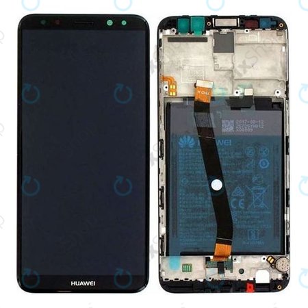 Huawei Mate 10 Lite RNE-L21 - Ecran LCD + Sticlă Tactilă + Ramă + Baterie (Grafit Black) - 02351QCY, 02351PYX