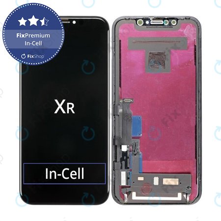 Apple iPhone XR - Ecran LCD + Sticlă Tactilă + Ramă In-Cell FixPremium