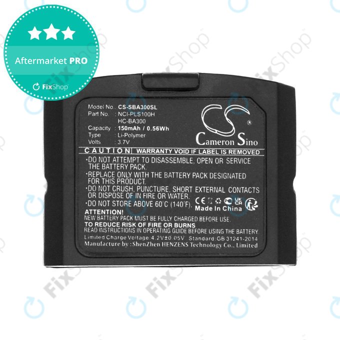 Baterie pentru Sennheiser IS 410, IS 4200, RR 4200, SET 830, SET 840, 150mAh, Li-Pol, 3.7V, HC-BA300, HQ