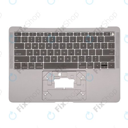 Apple MacBook Air 13" A1932 (2018 - 2019) - Superior Ramă Tastatură + Tastatură US (Space Gray)