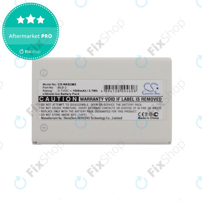 Baterie pentru Nokia 3610, 6510, 8310, 1000mAh, Li-Ion, 3.7V, BLB-2, HQ