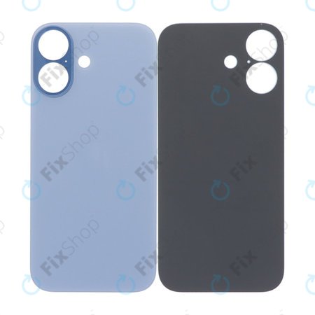 Apple iPhone 17 - Sticlă Carcasă Spate cu Orificiu Mărit pentru Cameră (Mist Blue)