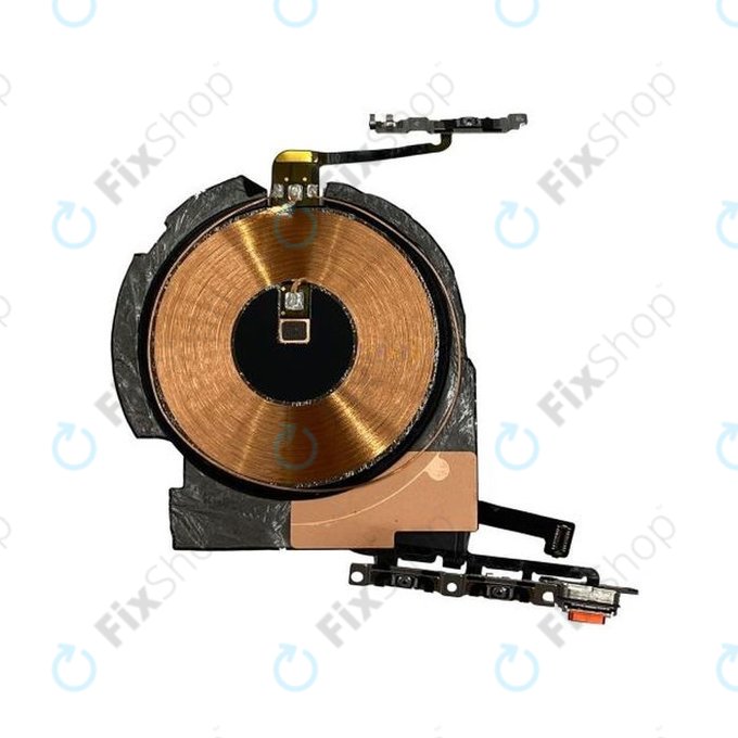 Apple iPhone 12, 12 Pro - Chip de Încărcare Wireless + Cablu Flex pentru Butonul de Pornire + Volum + NFC