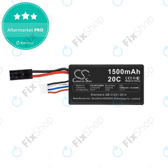 Baterie pentru Parrot Ar.drone 2.0, 1500mAh, Li-Pol, 11.1V, HQ