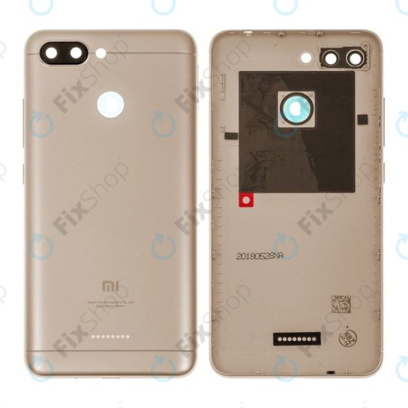 Xiaomi Redmi 6 - Carcasă Baterie (Gold) - 552228800021, 552226500021 Genuine Service Pack