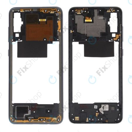 Samsung Galaxy A70 A705F - Ramă Mijlocie (Black) - GH97-23258A, GH97-23445A Genuine Service Pack