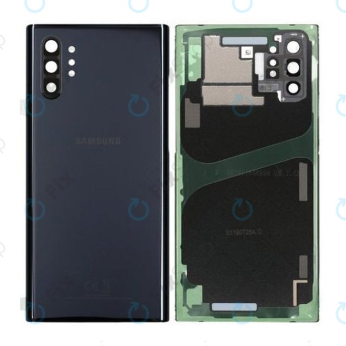 Samsung Galaxy Note 10 Plus N975F - Carcasă Baterie (Aura Black) - GH82-20588A, GH97-23680A Genuine Service Pack