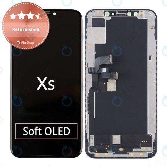 Ecran pentru iPhone XS, Sticlă tactilă cu ramă, Refurbished