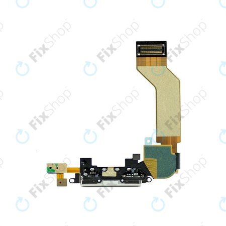 Apple iPhone 4S - Conector de Încărcare + Microfon + Cablu Flex (White)